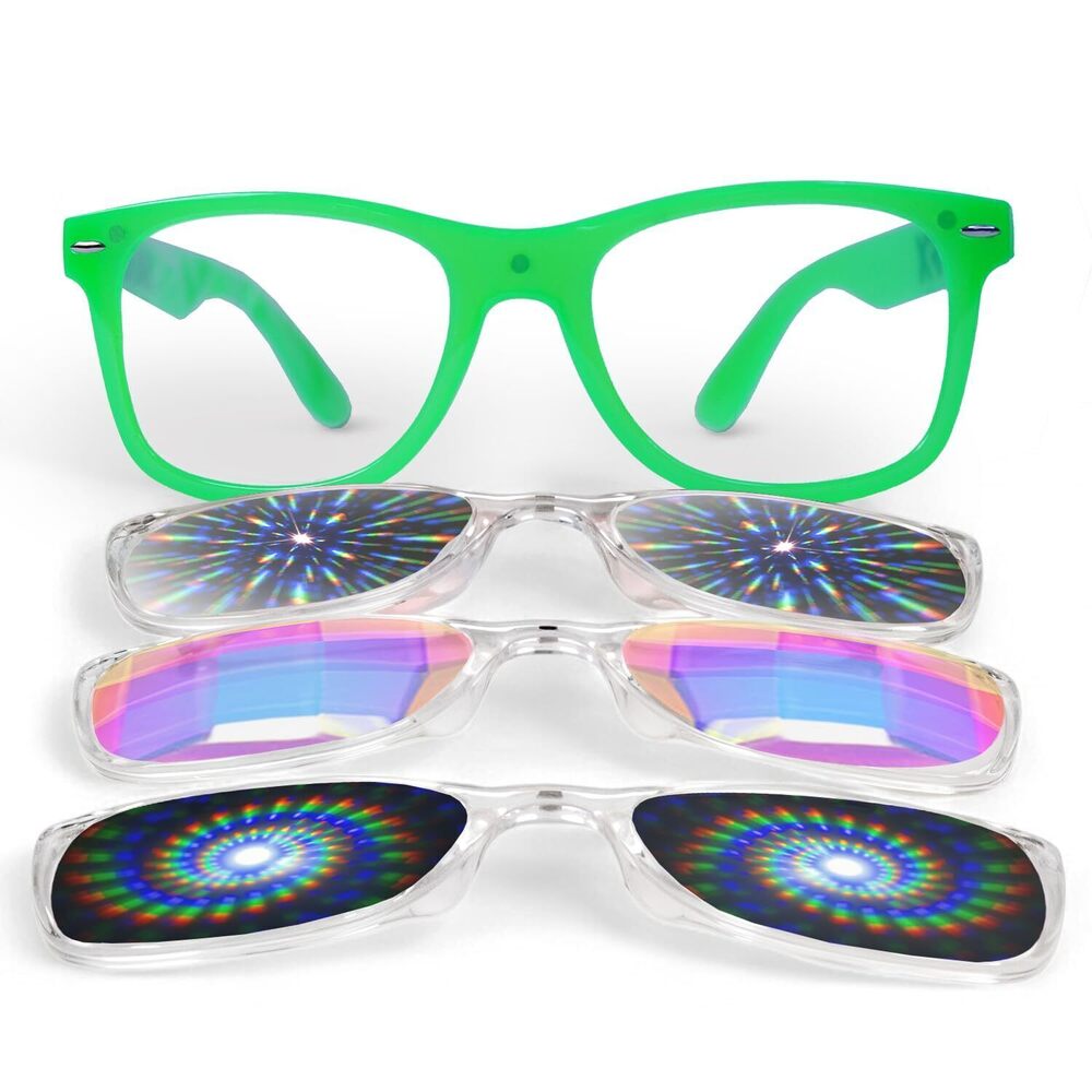 7604 Snaps: Glow-in-the-Dark Rave Glasses | Extreme Diffraction, Extreme